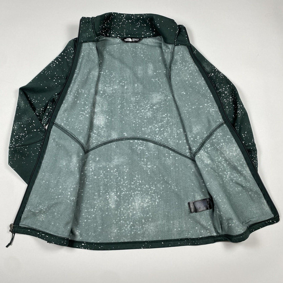 The North Face Full Zip‎ Fleece Lined Shirt Jacket Green Women Size M Pre-Owned - Picture 5 of 9